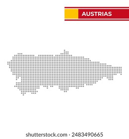 Mapa punteado de Austria en España