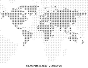 Dotted map background
