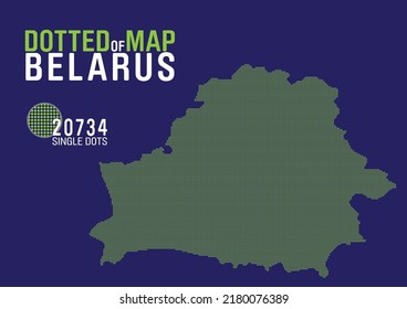 a dotted map of belarus