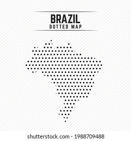 Mapa de diseño elegante de Brasil