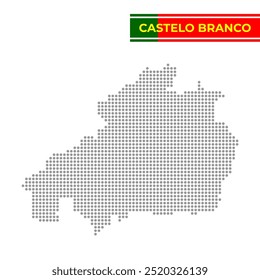 Karte von Castelo Branco District in Portugal