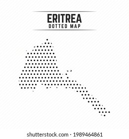 Dotted Map of Eritrea Stylish Design