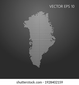 Karte von Grönland. Vektorgrafik EPS10