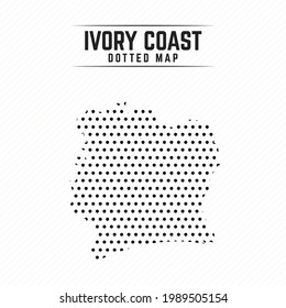 Dotted Map of Ivory Coast