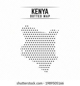 Mapa de diseño elegante de Kenia