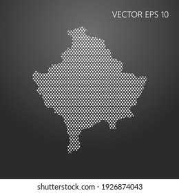 Mapa detallado de Kosovo. Ilustración del vector EPS10.