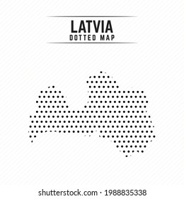 Mapa de Letonia de diseño elegante