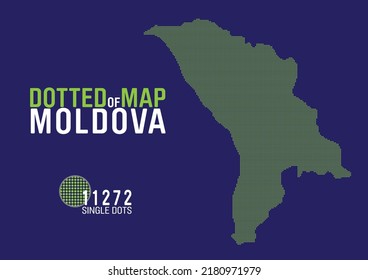 a dotted map of moldova