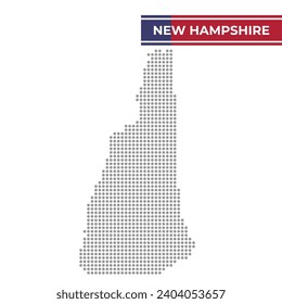 Mapa anotado del estado de New Hampshire