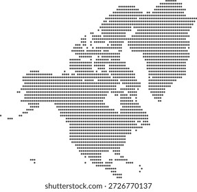 Karte von Nordamerika mit Ländern Vektor EPS 10