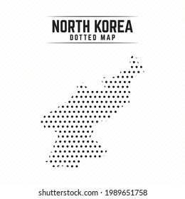 Dotted Map of North Korea