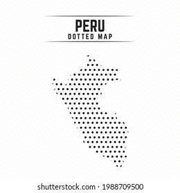 Mapa de diseño estiloso de Perú