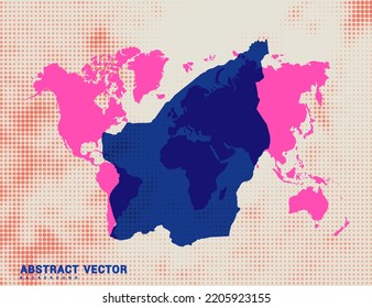 Dotted map of San Marino vector blue halftone circle design illustration.