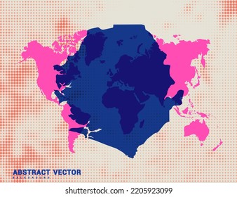 Dotted map of Sierra Leone vector blue halftone circle design illustration.