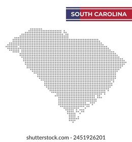 Mapa punteado de Carolina del Sur