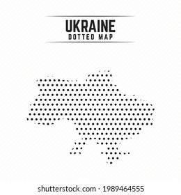Dotted Karte der Ukraine Stilvolles Design