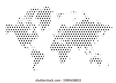 Dotted Map of the World