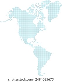 dotted maps of American continent design element