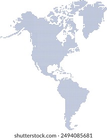 dotted maps of American continent design element