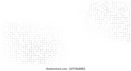Textura de gradiente de meio-tom de malha abstrata de malha pontilhada. Desaparecimento da arte pontual da polca