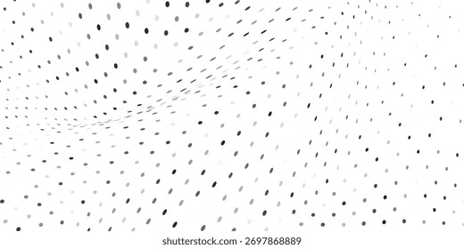 Textura de gradiente de meio-tom de malha abstrata de malha pontilhada. Desaparecimento polka ponto arte design moderno simples