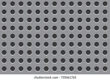 Dotted metal texture. Abstract background.Abstract Gray Technology Background, vector illustration.board for an inscription