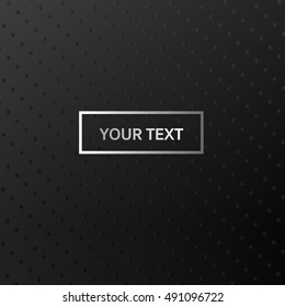 Dotted metal texture, metal background. Vector Black Background.
