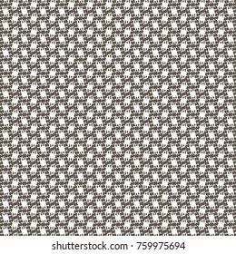 Dotted monochrome pattern with elongated hexagonal shapes.