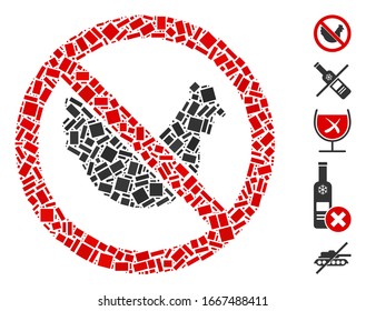 Mosaico distorsionado basado en no pollo. El vector mosaico no se compone de puntos rectangulares aleatorizados. Se agregan iconos de bonificación.
