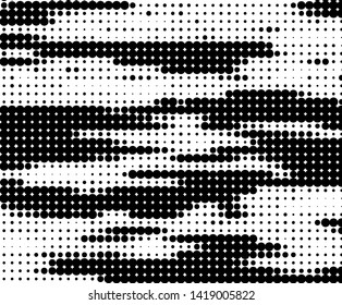 Dotted panel. Black and white halftone pattern. Vector illustration