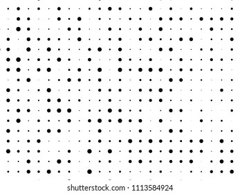 Dotted pannel with circles, dots, point different size, scale. Halftone pattern. Design element for web banners, posters, cards, wallpapers, sites, panels. Black and white color 