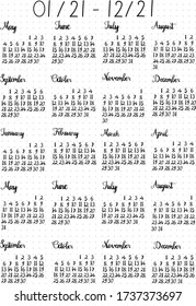 dotted paper template for calendars, bullet journal - printable adjusted for  a 5 note book page 