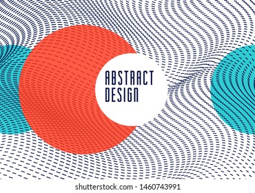 Dotted particles flow vector abstract background, science and technology theme illustration, array of dynamic particles, template for covers banners and ads.