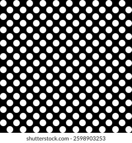 Dotted pattern with black and white colors for prints, fabrics, textile, clothing, wrapping paper, wallpaper, stationery and background. Seamless repeat fashion vector design