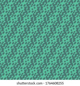 Dotted pattern composed of a repetition of signs in oblique direction. Wallpaper texture. Graphics in blue shades.