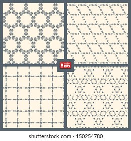 Dotted Patterns Set. Vector Seamless.