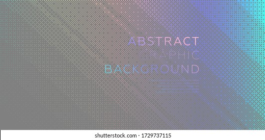 Dotted pixel style effect gradient color background. Retro futurism modern cover design. Eps10 vector illustration