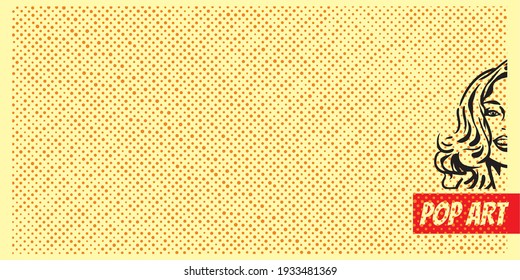 Dotted Pop Art background template