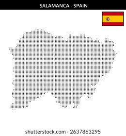 Dotted raster of Salamanca Spain