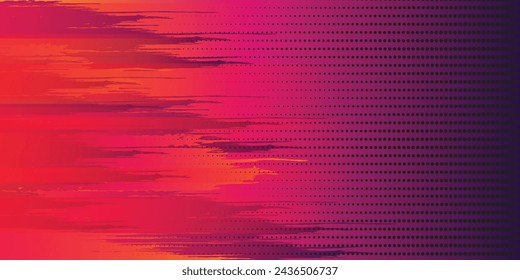 Dotted red and purple halftone color pattern grunge texture background