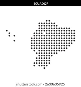 Dotted representation of Ecuador's outline shape
