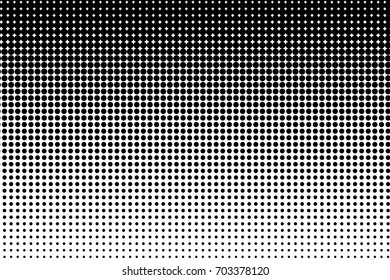 Dotted retro backdrop, panels with dots, points, circles, rounds. Comic pattern. Halftone background. Black and white color. Design element for web banners, posters, cards, wallpaper, sites.  