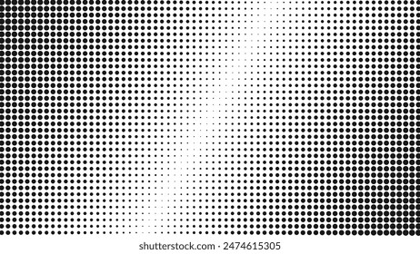 Dotted retro background. Halftone gradient effect texture.