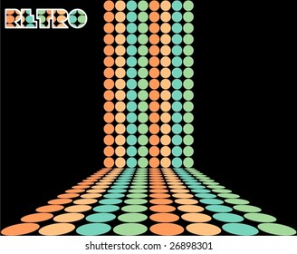 Dotted retro background VECTOR