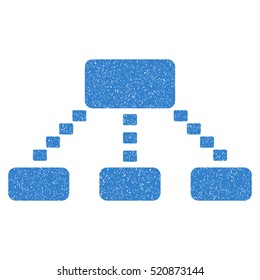 Dotted Scheme grainy textured icon for overlay watermark stamps. Flat symbol with scratched texture. Dotted vector cobalt ink rubber seal stamp with grunge design on a white background.