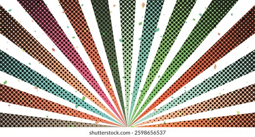 Dotted Screen Tone Colorful Background
