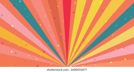 Dotted Screen Tone Colorful Background