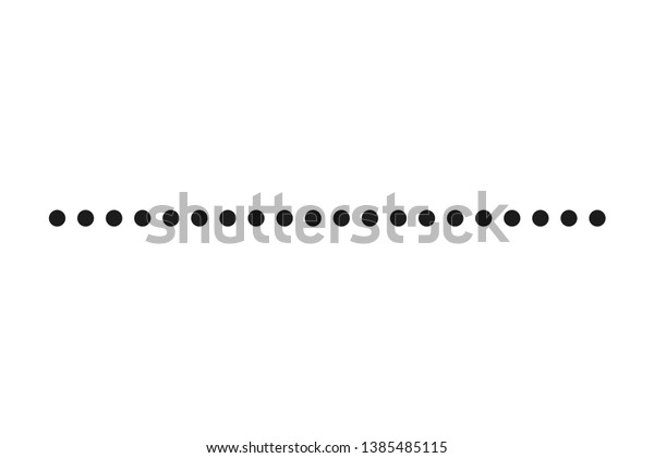 Dotted seamless line simple geometric circle lines\
on white background. EPS\
10