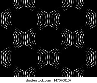 Dotted seamless pattern. Abstract lace background. 