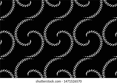 Dotted seamless pattern. Abstract lace background. 